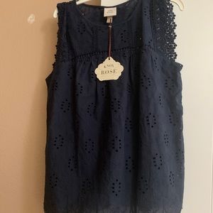 Knox rose blue shirt